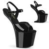 Pleaser - CRAZE809 Sandale à bride à la cheville, Pole dance chaussures - Noir Product image